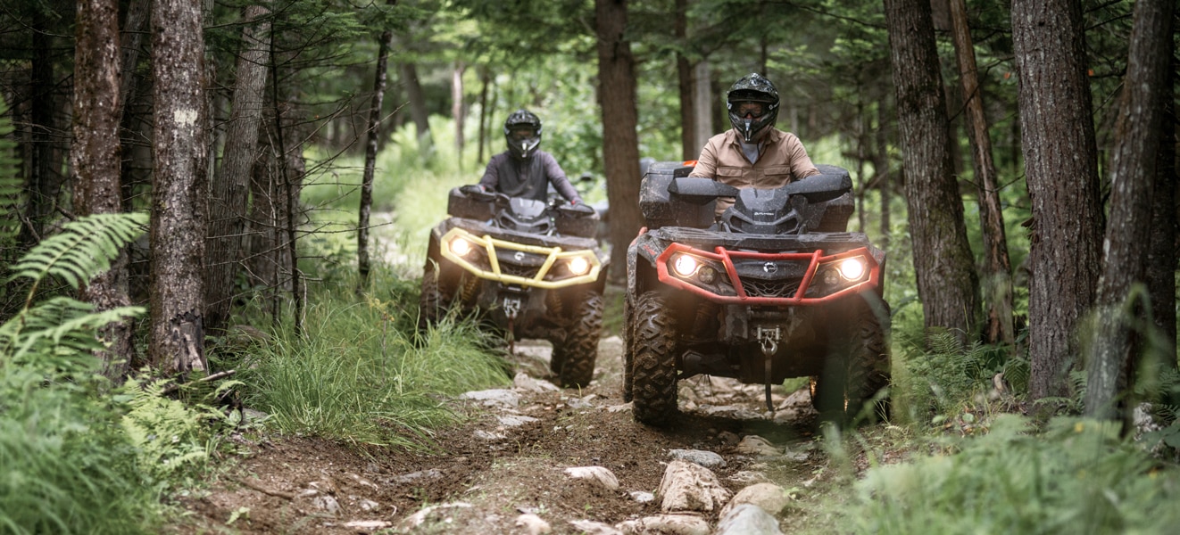 ATVs being used out on an adventure