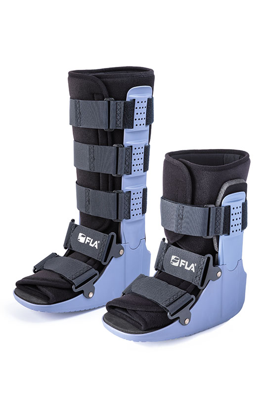 FLA Orthopedics standard and high ankle walker boots